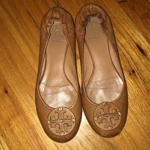 Tory Burch Royal Tan Reva Ballet Flat